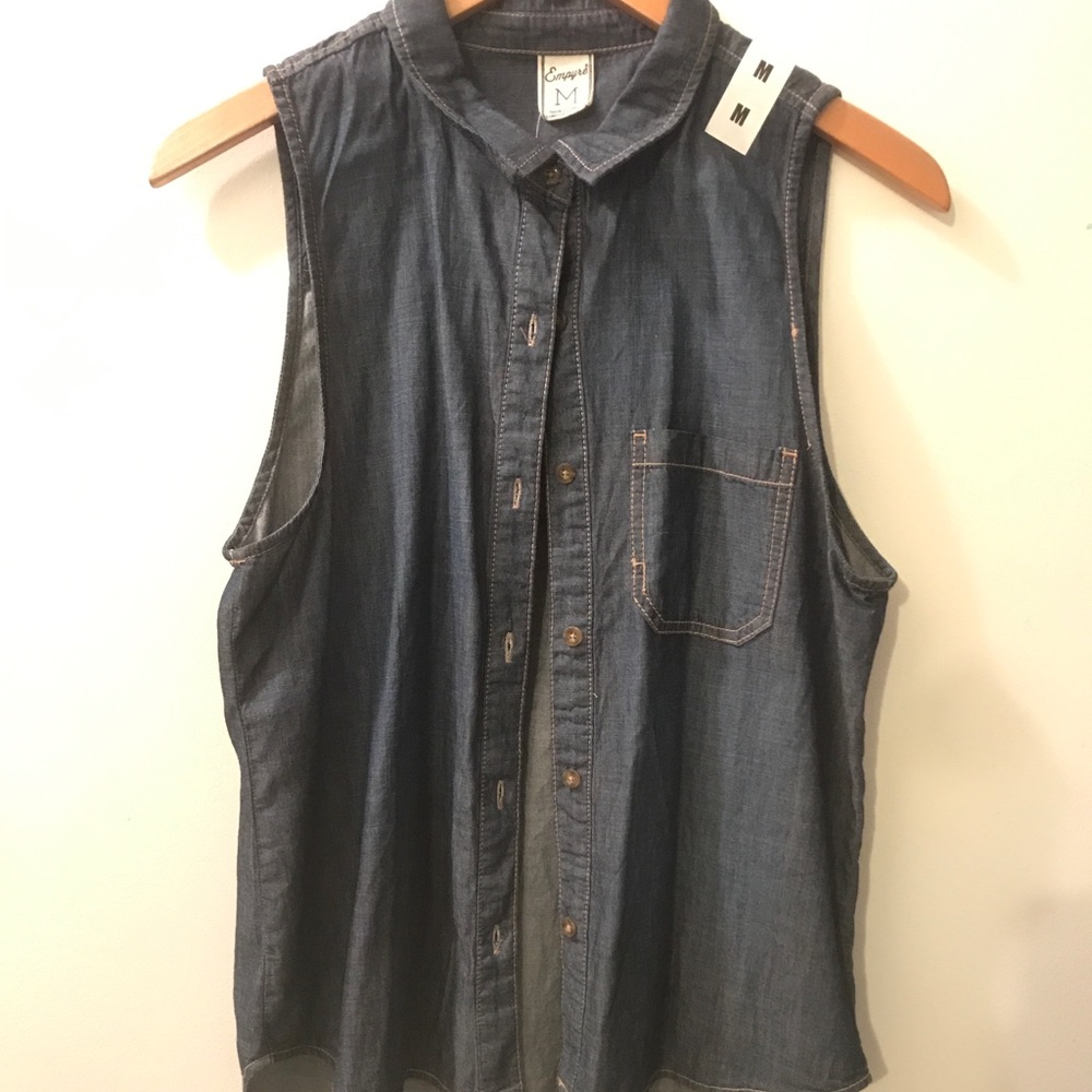 EMPYRE ELLE DENIM INDIGO VEST